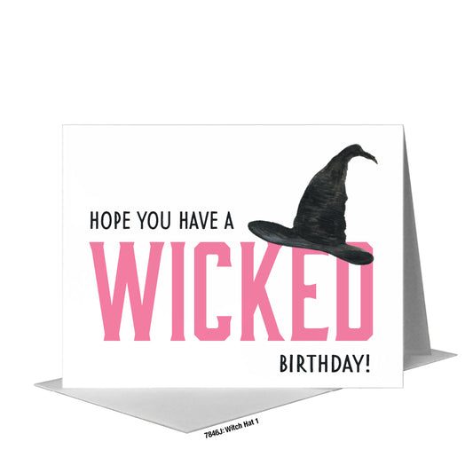 Witch Hat 1, Greeting Card (#7846J)