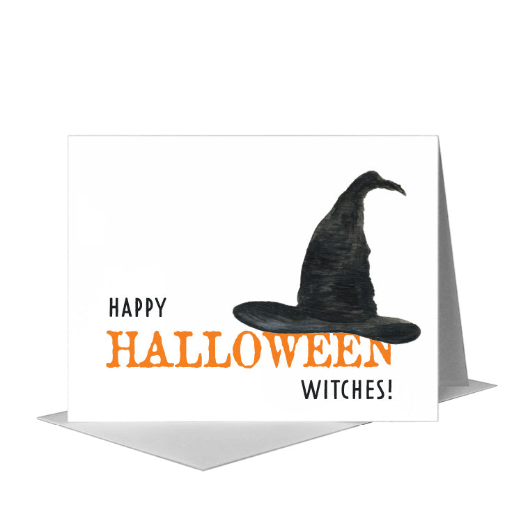 Witch Hat 1, Greeting Card (#7846N), A2 Card Front, www.printedcanvas.com
