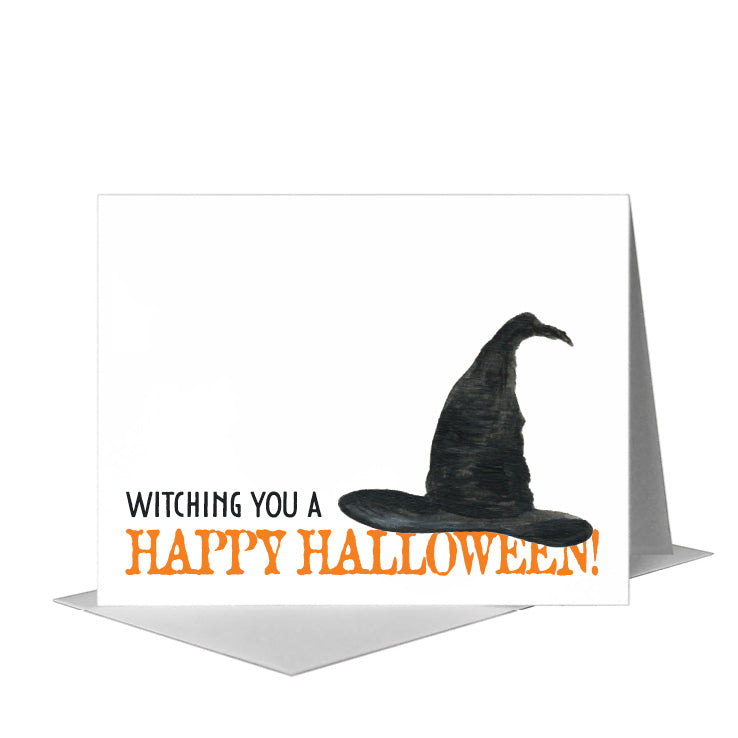 Witch Hat 1, Greeting Card (#7846P) A2 Card Front, www.printedcanvas.com