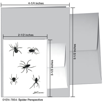 Spider Perspective, Greeting Card (7854)