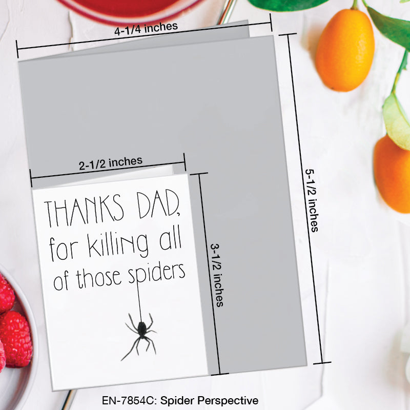 Spider Perspective, Greeting Card (7854C), Enclosure, www.printedcanvas.com