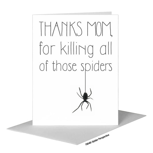 Spider Perspective, Greeting Card (#7854D)