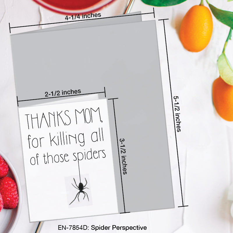 Spider Perspective, Greeting Card (7854D), Enclosure, www.printedcanvas.com