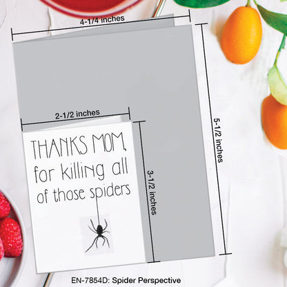 Spider Perspective, Greeting Card (7854D), Enclosure, www.printedcanvas.com