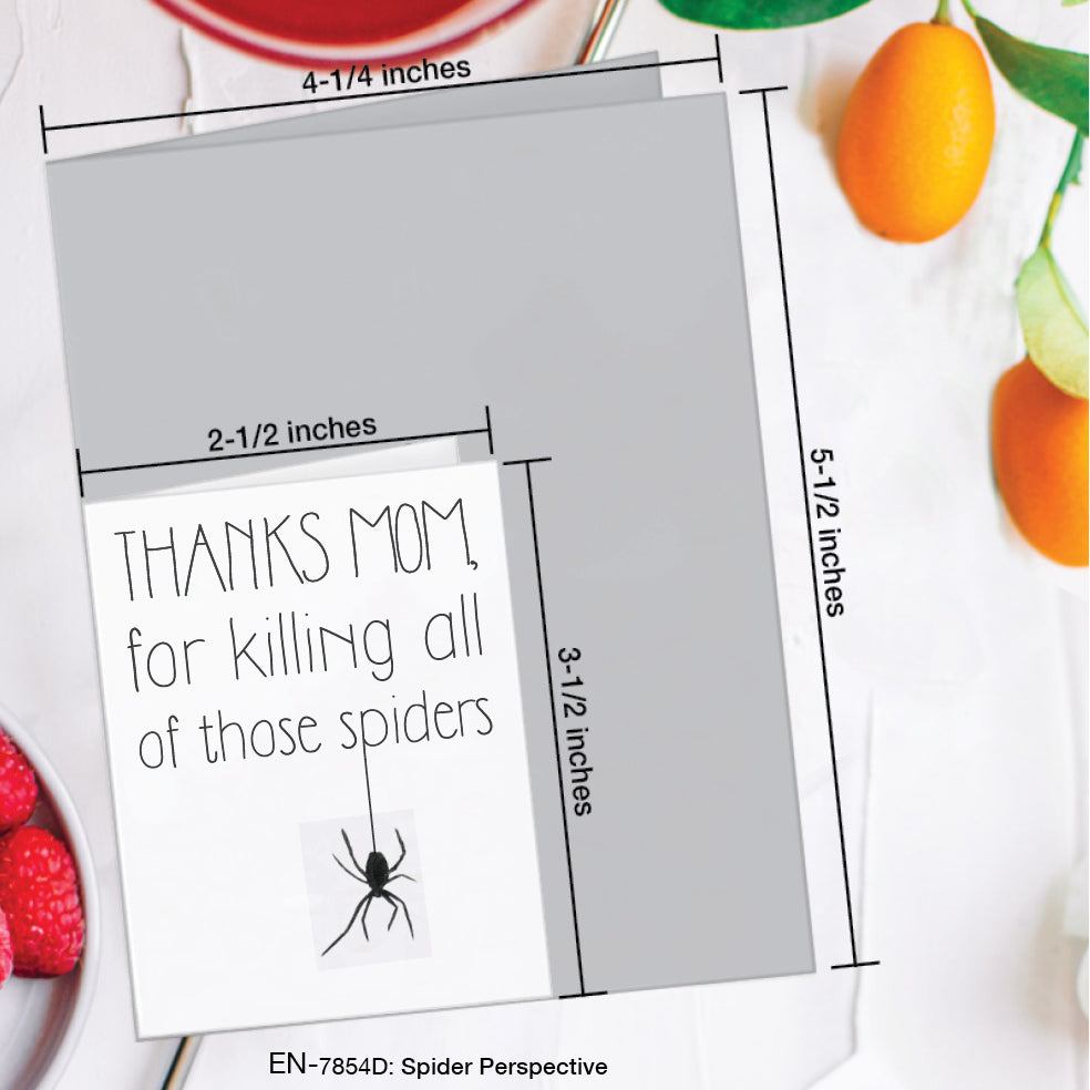 Spider Perspective, Greeting Card (#7854D)
