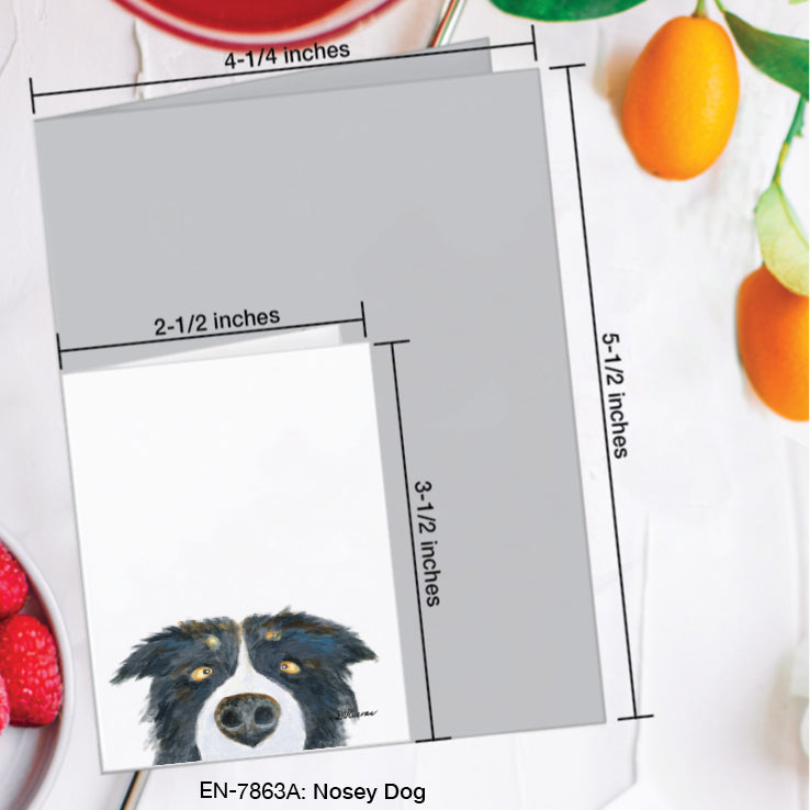 Nosey Dog, Greeting Card (#7863A)