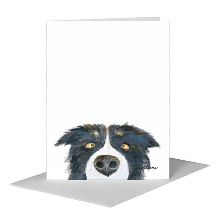 Nosey Dog, Greeting Card (#7863A), A2 Card Front, www.printedcanvas.com