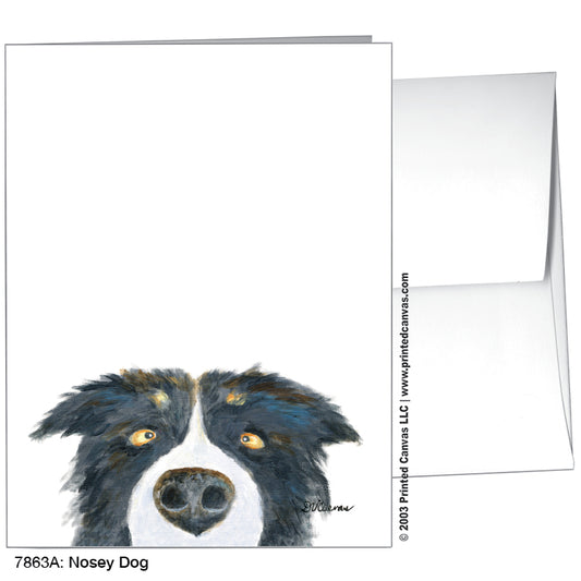 Nosey Dog, Greeting Card (#7863A)