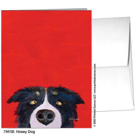 Nosey Dog, Greeting Card (#7863B)