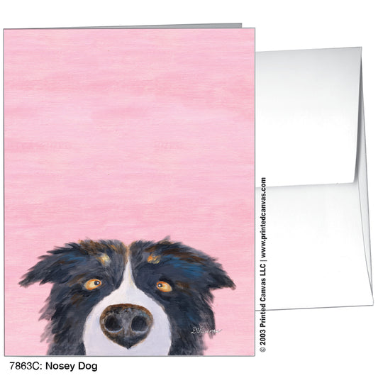 Nosey Dog, Greeting Card (#7863C)