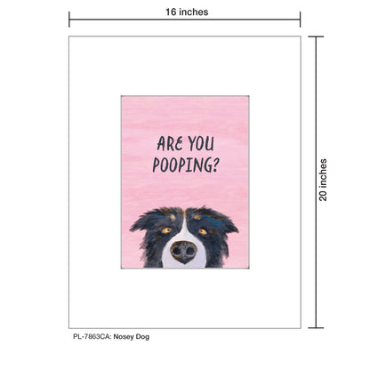 Nosey Dog, Print (#7863CA)