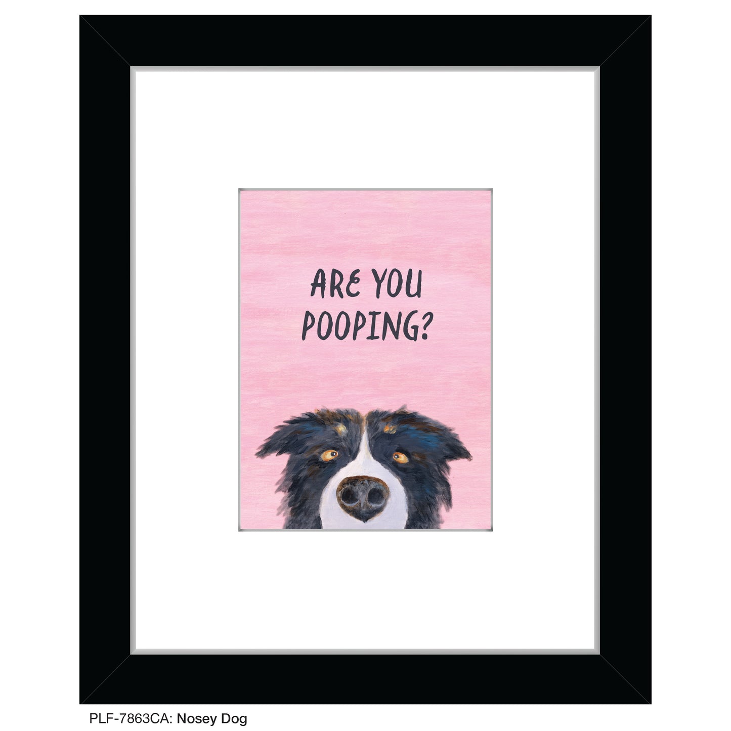 Nosey Dog, Print (#7863CA)