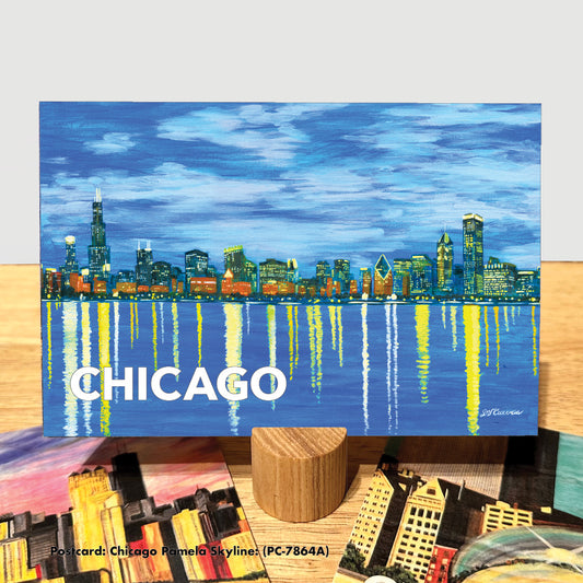 Chicago Pamela Skyline, Postcard (PC-7864A)