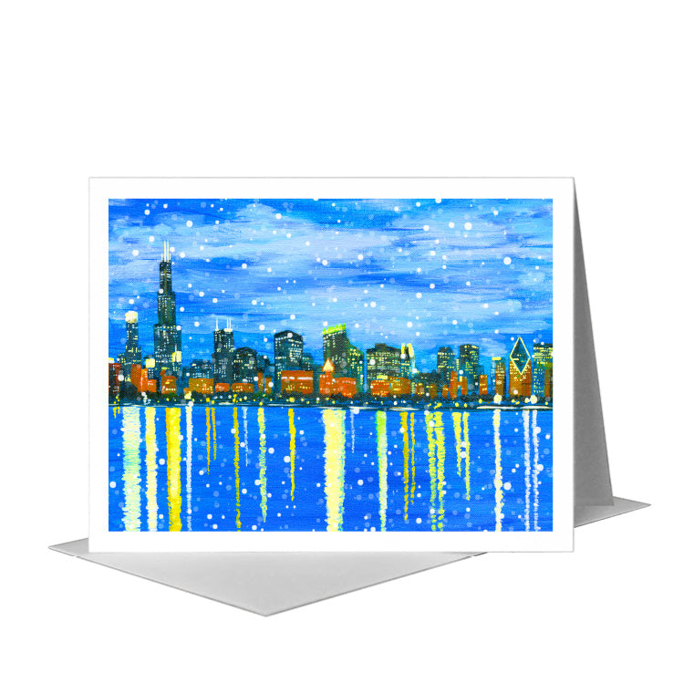 Pamela, Chicago, Greeting Card (#7864B) A2 Card Front, www.printedcanvas.com