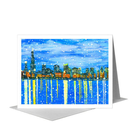 Pamela, Chicago, Greeting Card (#7864B) A2 Card Front, www.printedcanvas.com