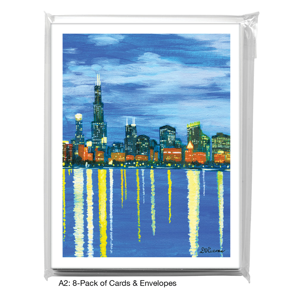 Pamela, Chicago, Greeting Card (7864E), 8-Pack, www.printedcanvas.com