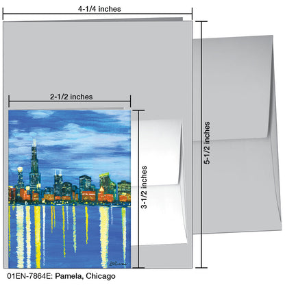 Pamela, Chicago, Greeting Card (7864E), Enclosure, www.printedcanvas.com