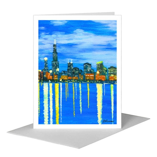 Pamela, Chicago, Greeting Card (#7864E) A2 Card Front, www.printedcanvas.com