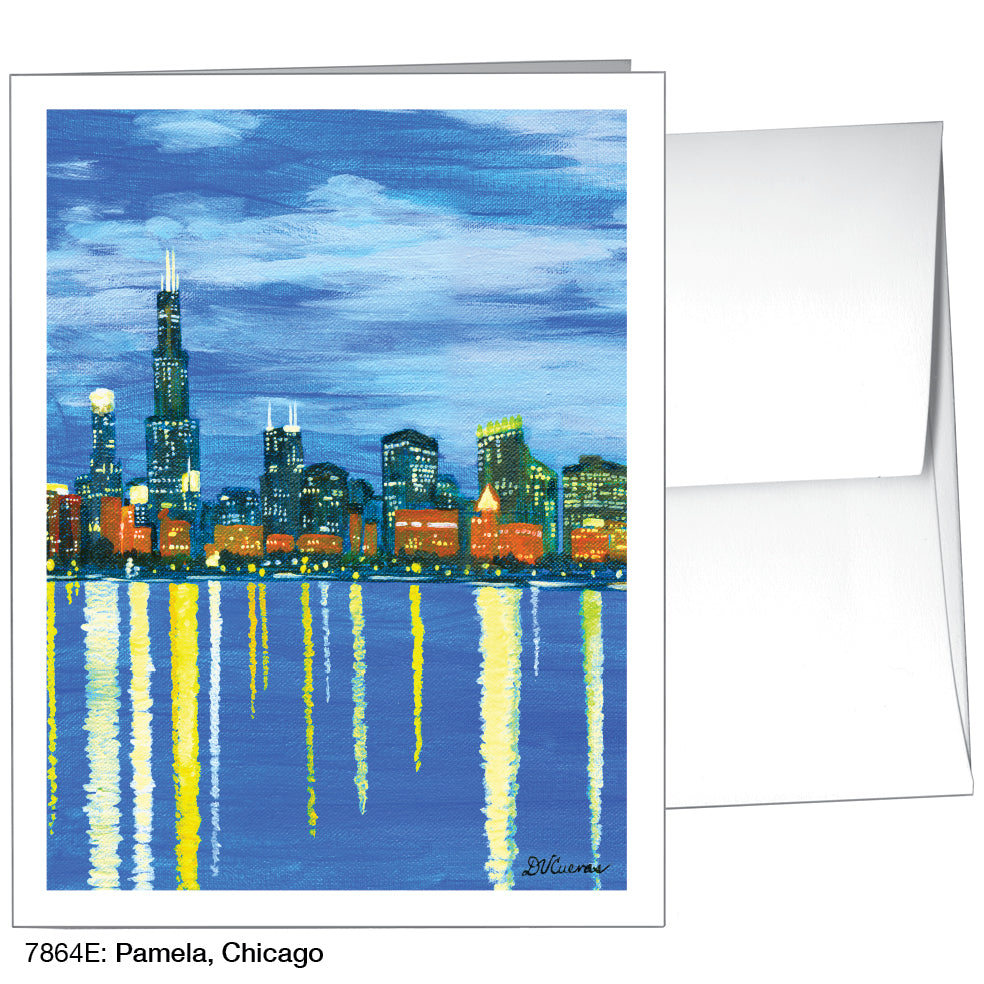 Pamela, Chicago, Greeting Card (7864E), A2 Card, www.printedcanvas.com