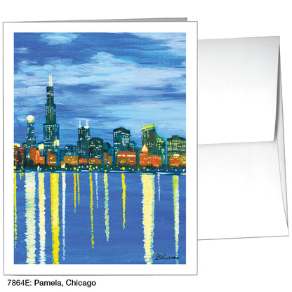 Pamela, Chicago, Greeting Card (7864E), A2 Card, www.printedcanvas.com