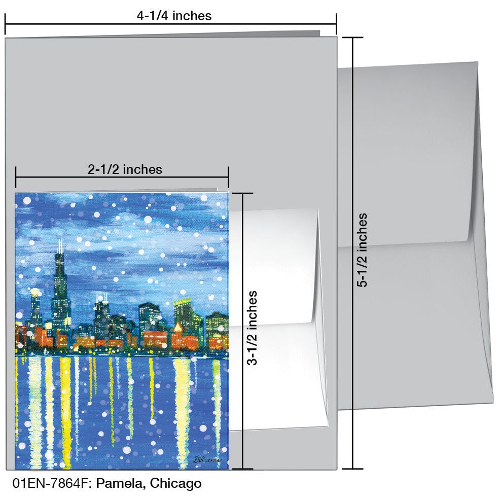 Pamela, Chicago, Greeting Card (7864F), Enclosure, printedcanvas.com