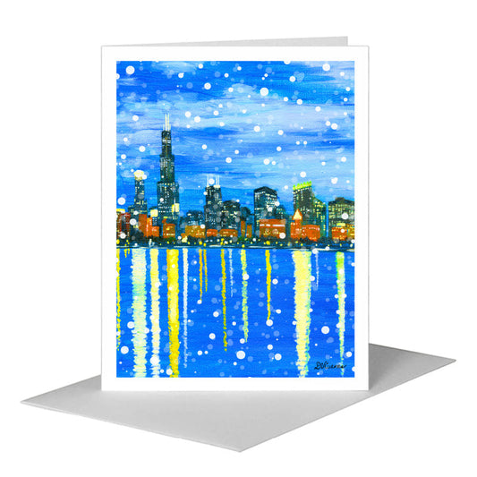 Pamela, Chicago, Greeting Card (#7864F) A2 Card Front, www.printedcanvas.com