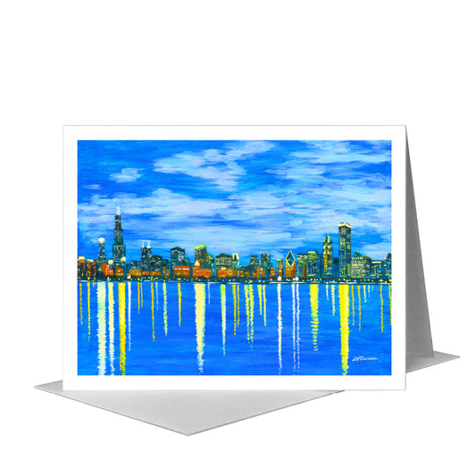 Pamela, Chicago, Greeting Card (#7864A) A2 Card Front, www.printedcanvas.com