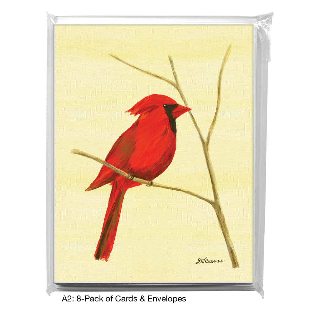 Northern Cardinal, Greeting Card (7865A), 8-Pack, www.printedcanvas.com