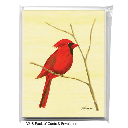 Northern Cardinal, Greeting Card (7865A), 8-Pack, www.printedcanvas.com