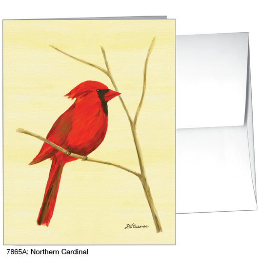 Northern Cardinal, Greeting Card (7865A), A2 Card, www.printedcanvas.com