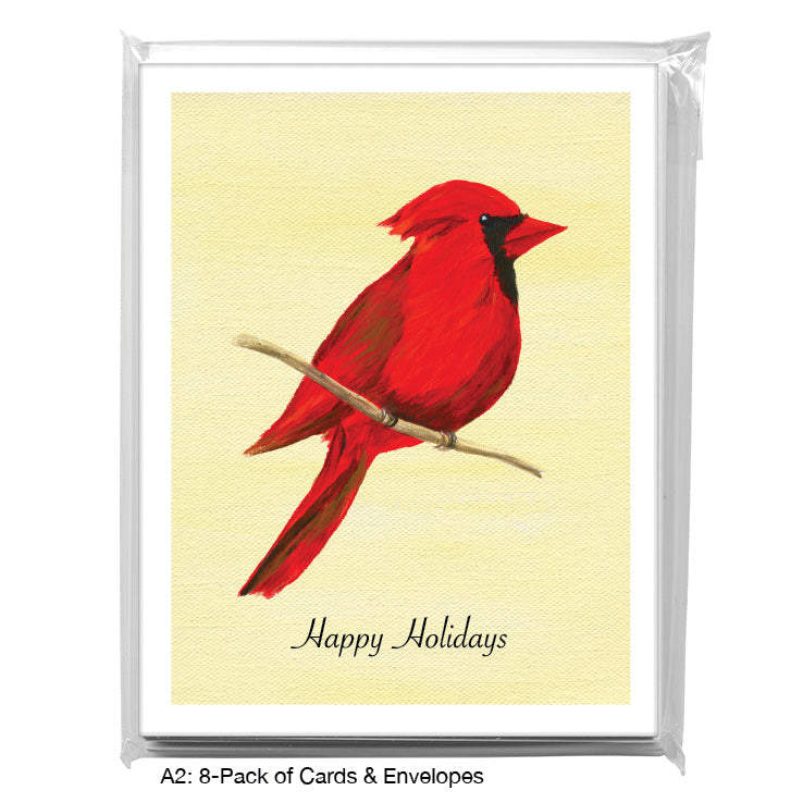 Northern Cardinal, Greeting Card (7865D), 8-Pack, www.printedcanvas.com