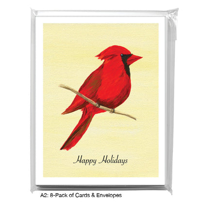 Northern Cardinal, Greeting Card (7865D), 8-Pack, www.printedcanvas.com