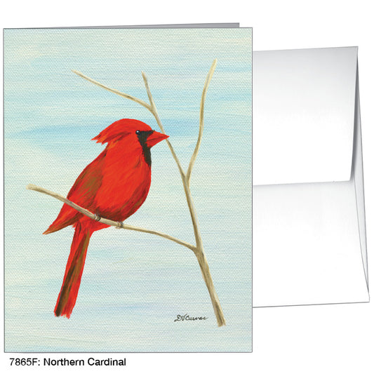 Northern Cardinal, Greeting Card (7865F), A2 Card Front, www.printedcanvas.com