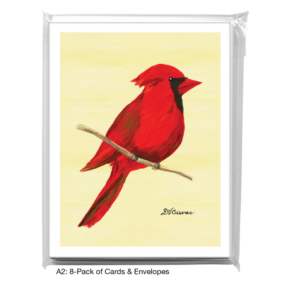 Northern Cardinal, Greeting Card (7865F), 8-Pack, www.printedcanvas.com