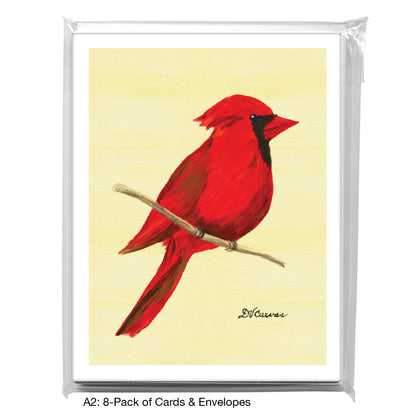 Northern Cardinal, Greeting Card (7865F), 8-Pack, www.printedcanvas.com