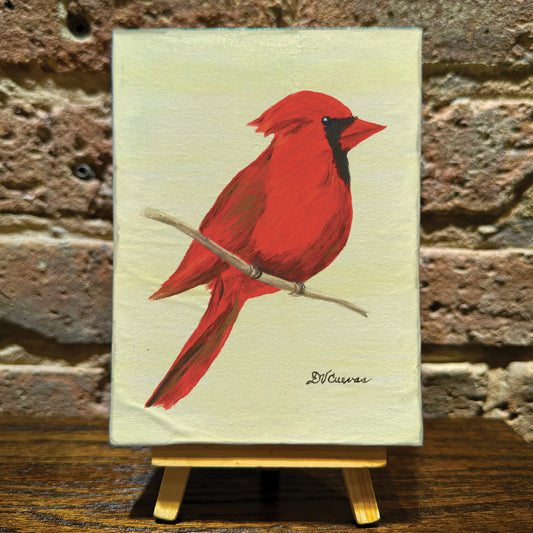 Northern Cardinal, Mini Artwork (MA-7865F), Front, www.printedcanvas.com