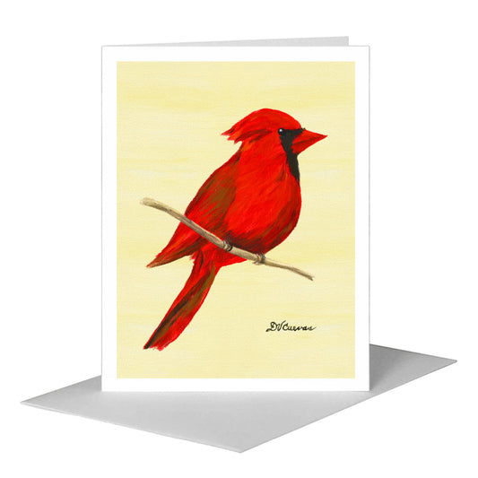 Northern Cardinal, Greeting Card (#7865F) A2 Card Front, www.printedcanvas.com