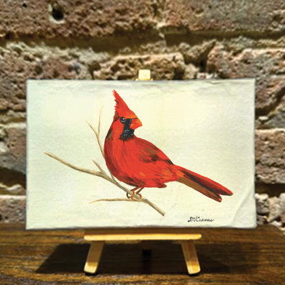 Male Cardinal, Mini Artwork (MA-7866B), Front, www.printedcanvas.com
