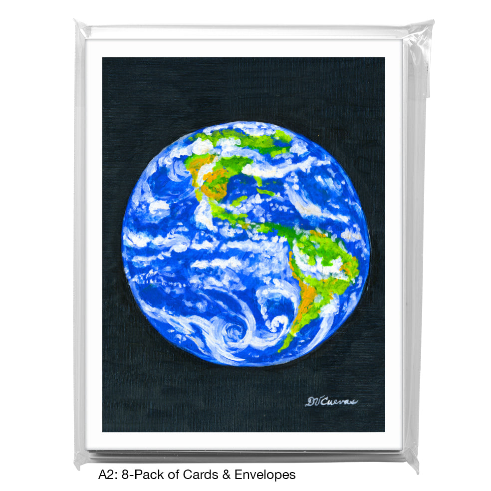 Earth, Greeting Card (7867A), A2 8-Pack, printedcanvas.com