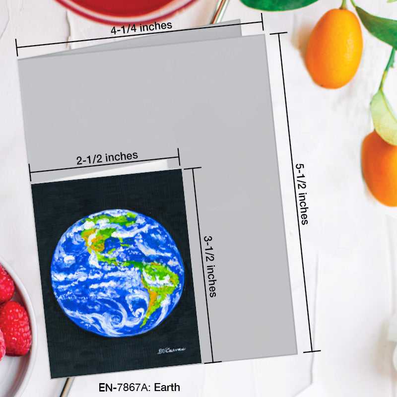 Earth, Greeting Card (7867A), Enclosure Card, www.printedcanvas.com