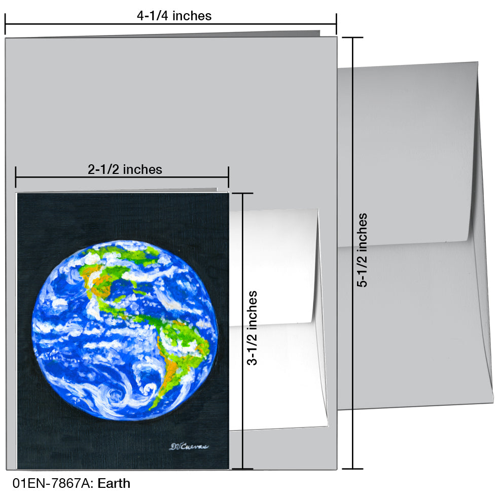 Earth, Greeting Card (7867A), Enclosure, printedcanvas.com