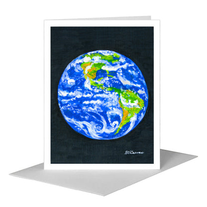 Earth, Greeting Card (#7867A) A2 Card Front, www.printedcanvas.com