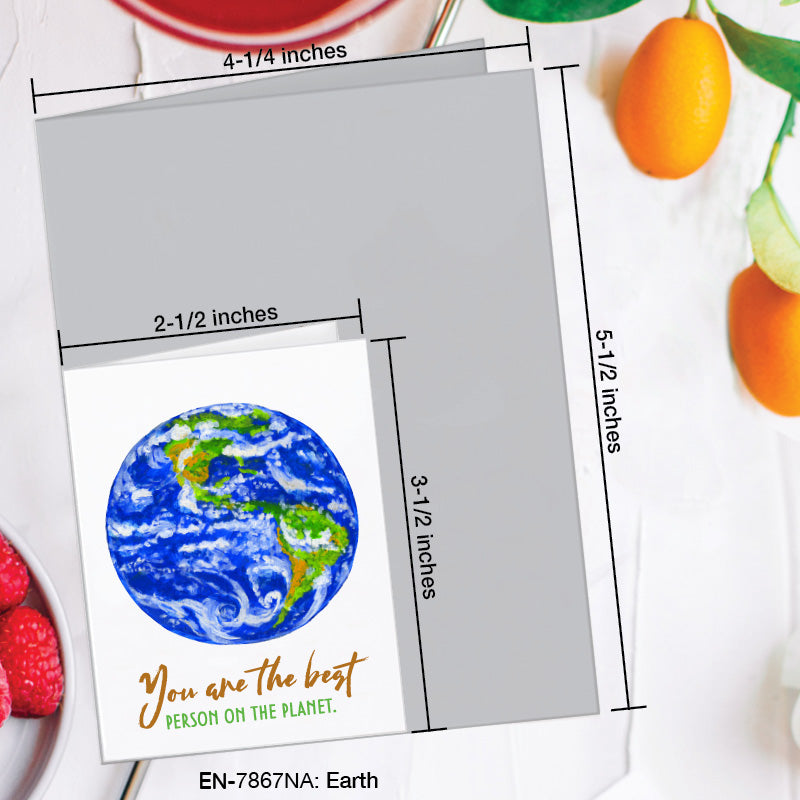 Earth, Greeting Card (7867NA), Enclosure Card, www.printedcanvas.com