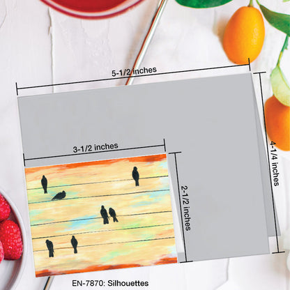 Silhouettes, Greeting Card (7870A), Enclosure Card, www.printedcanvas.com
