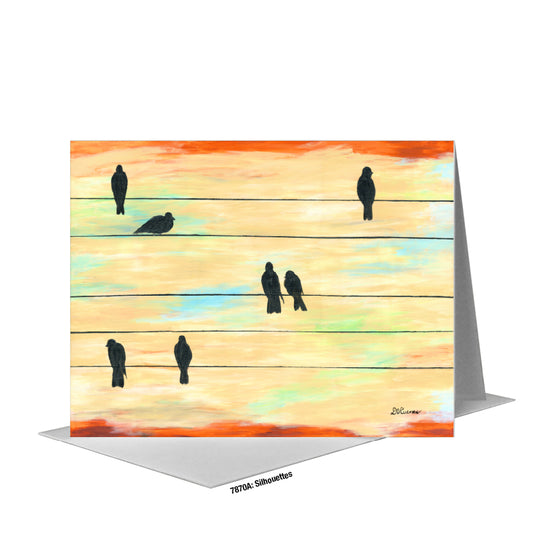 Silhouettes, Greeting Card (#7870A), A2 Card Front, www.printedcanvas.com