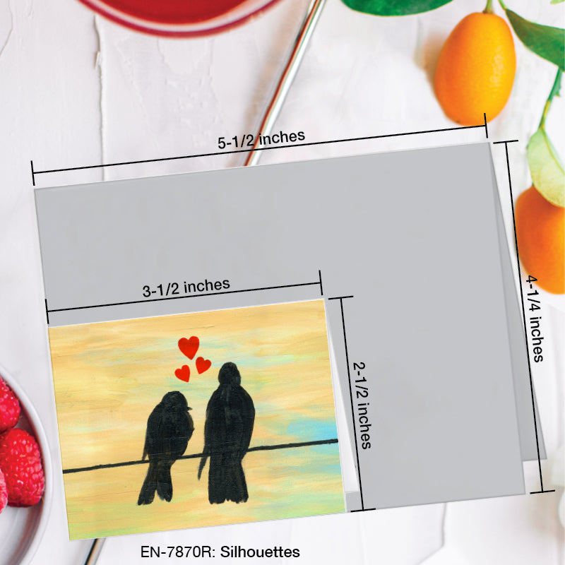 Silhouettes, Greeting Card (7870R), Enclosure Card, www.printedcanvas.com