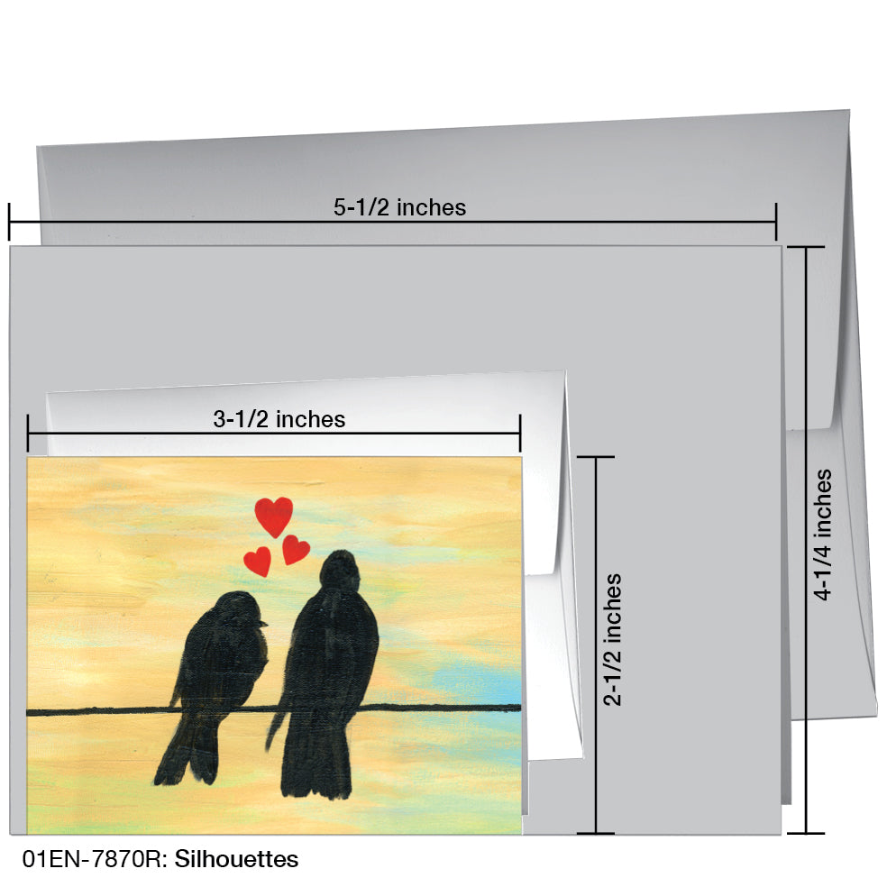 Silhouettes, Greeting Card (7870R), Enclosure, printedcanvas.com