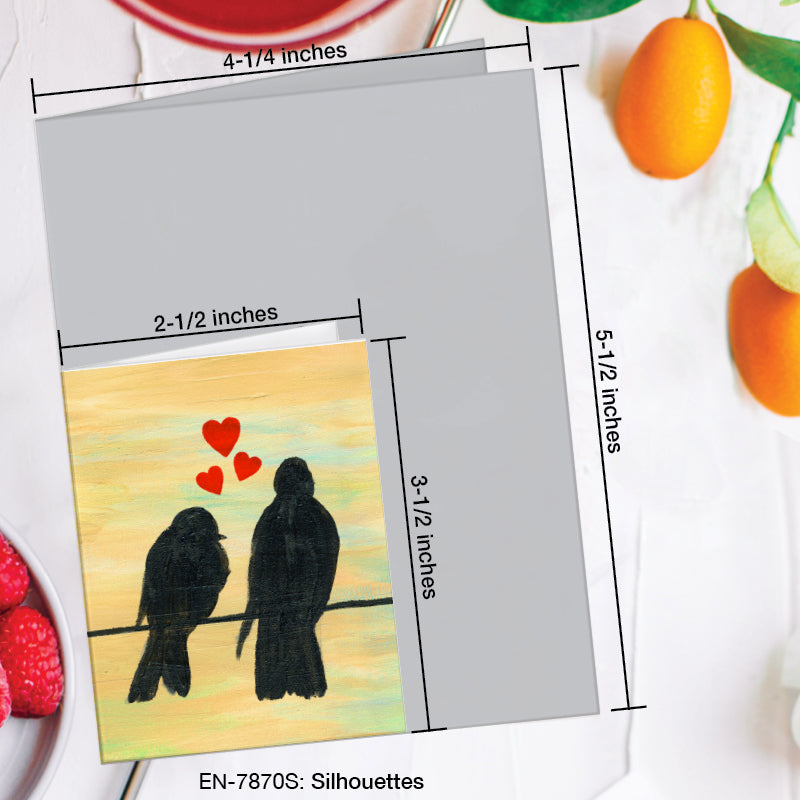 Silhouettes, Greeting Card (7870S), Enclosure Card, www.printedcanvas.com