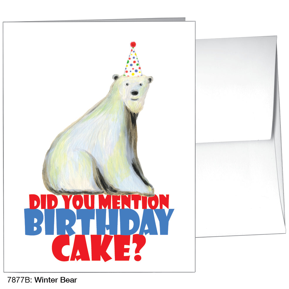 Winter Bear, Greeting Card (7877B), A2, printedcanvas.com