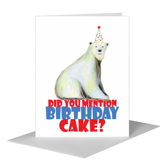 Winter Bear, Greeting Card (#7877B) A2 Card Front, www.printedcanvas.com